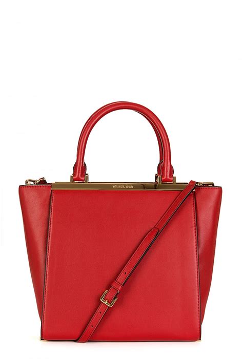 Michael Kors Lana Medium Tote in Dark Red *Non Outlet* 